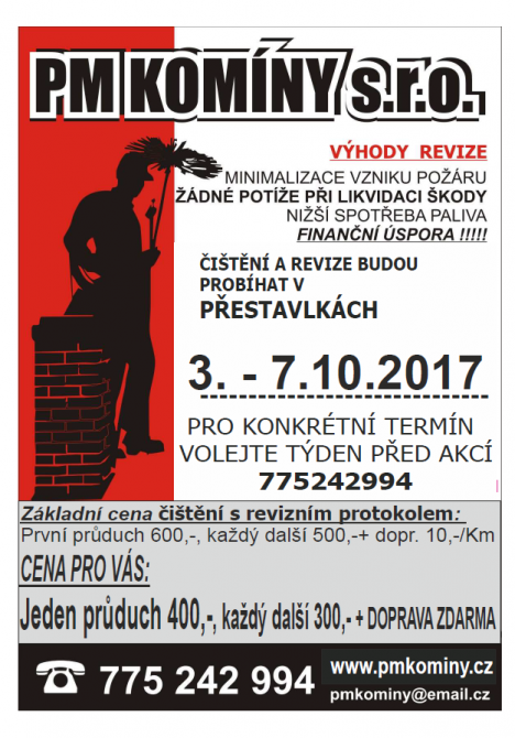 komíny 2017