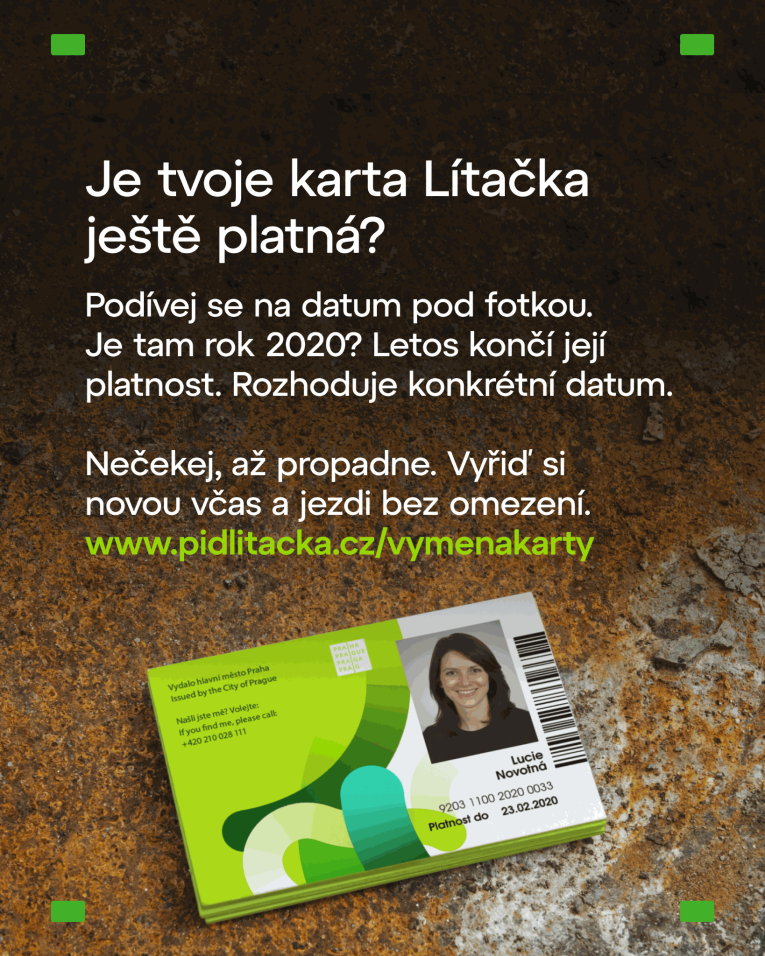 Konec platnosti karet Lítačka